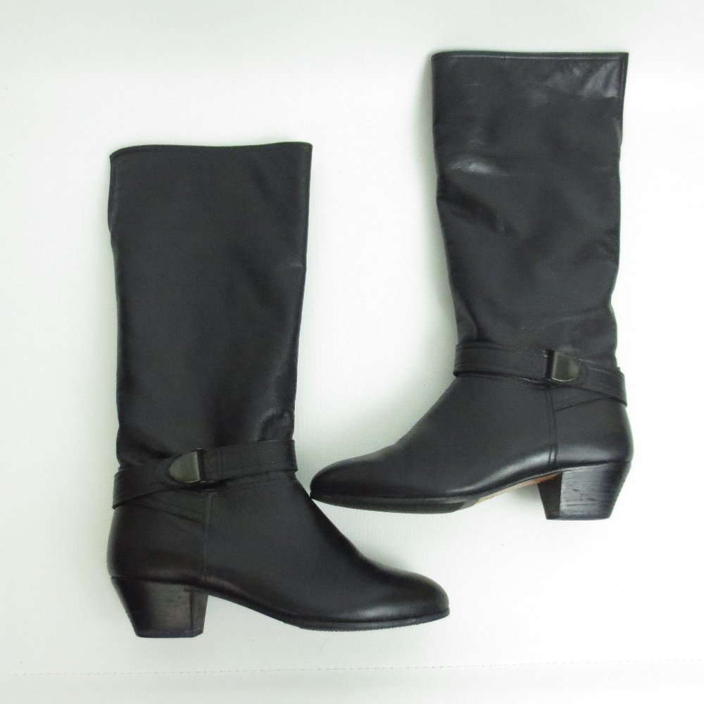 Pertti Palmroth Boots Black Leather Finland Women